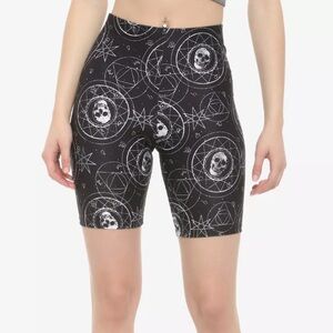 Hot Topic Celestial Dark Skull Biker Shorts Medium